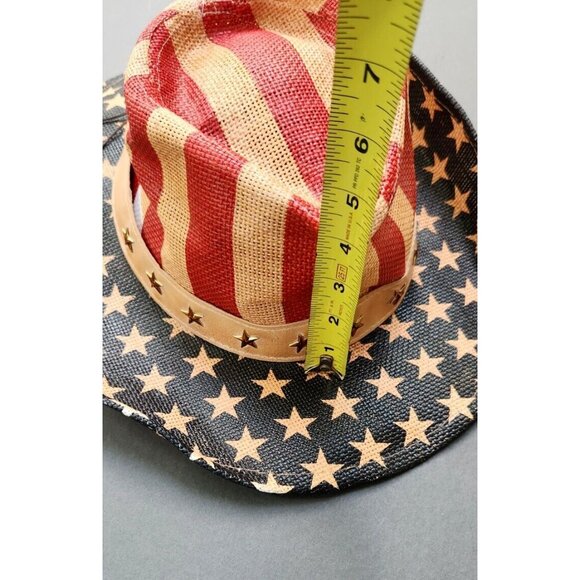 Patriotic Mens Hat Goldcoast Sunwear One Size Shapeable Old Glory - Picture 9 of 12
